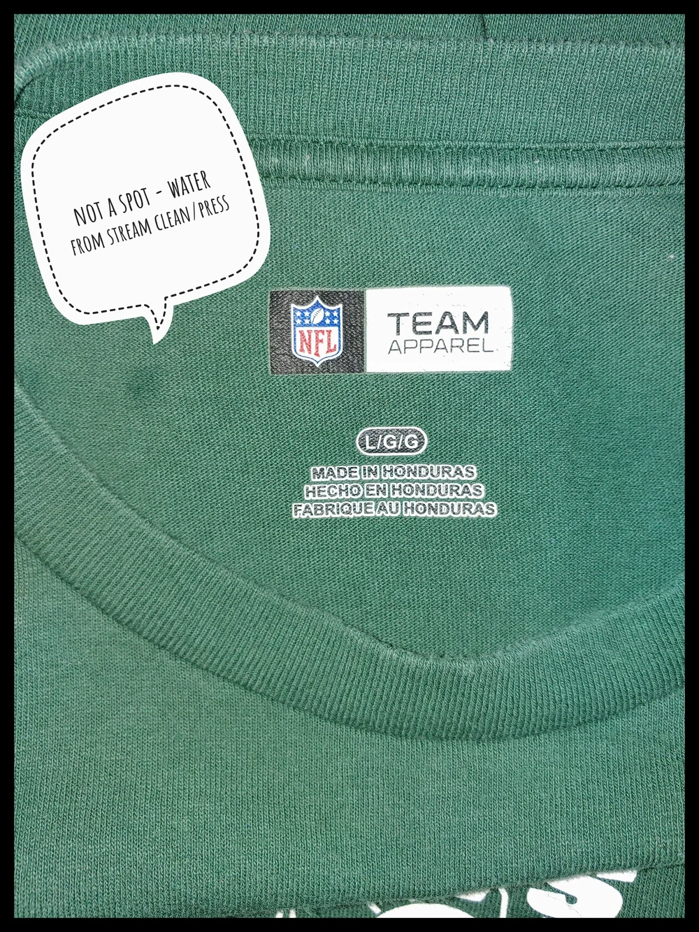 Vintage 1990's Green NY Jets Long Sleeve T - Picture 6 of 6